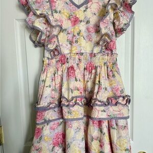 Shop the MInt girls Floral Ruffle Tiered Dress 14/16